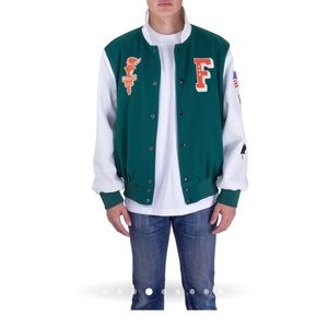 Nelk full send varsity jacket green M* SOLD OUT *